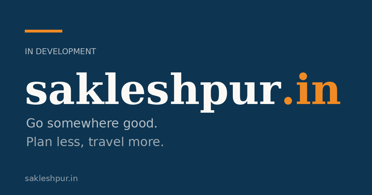 Link preview image for sakleshpur.in
